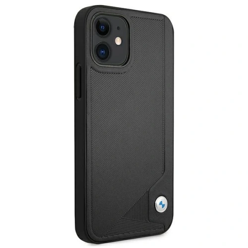 Kup Case BMW BMHCP12SRCDPK Apple iPhone 12 mini schwarz/black hardcase Leder Deboss - BMW095BLK - {ean13} - Sklep Home Screen
