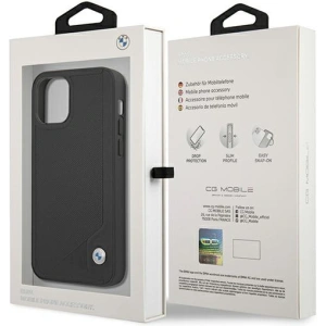 Kup Etui BMW BMHCP12SRCDPK Apple iPhone 12 mini czarny/black hardcase Leather Deboss - BMW095BLK - {ean13} - Sklep Home Screen