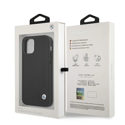 Kup Case BMW BMHCP12SRCDPK Apple iPhone 12 mini schwarz/black hardcase Leder Deboss - BMW095BLK - {ean13} - Sklep Home Screen