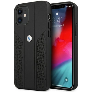 Kup Etui BMW BMHCP12SRSPPK Apple iPhone 12 mini czarny/black hardcase Leather Curve Perforate - BMW096BLK - {ean13} - Sklep Home Screen