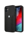Kup Case BMW BMHCP12SRSPPK Apple iPhone 12 mini schwarz/schwarz Hardcase Leder Curve Perforate - BMW096BLK - {ean13} - Sklep Home Screen