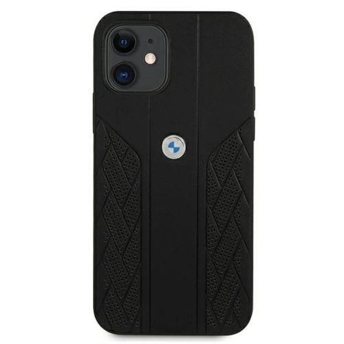 Kup Case BMW BMHCP12SRSPPK Apple iPhone 12 mini schwarz/schwarz Hardcase Leder Curve Perforate - BMW096BLK - {ean13} - Sklep Home Screen