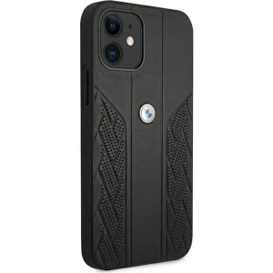 Kup Etui BMW BMHCP12SRSPPK Apple iPhone 12 mini czarny/black hardcase Leather Curve Perforate - BMW096BLK - {ean13} - Sklep Home Screen