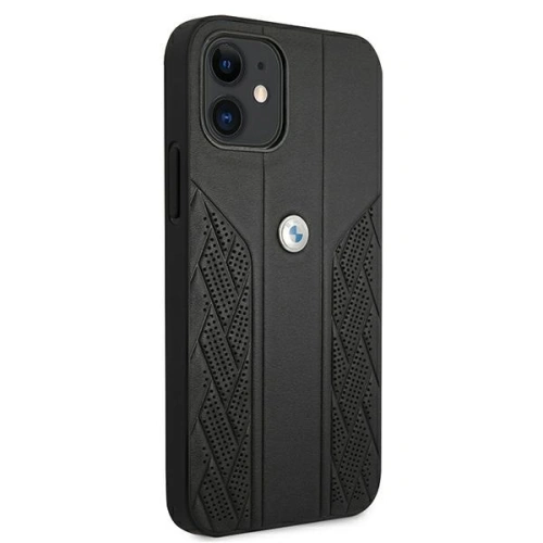 Kup Case BMW BMHCP12SRSPPK Apple iPhone 12 mini schwarz/schwarz Hardcase Leder Curve Perforate - BMW096BLK - {ean13} - Sklep Home Screen