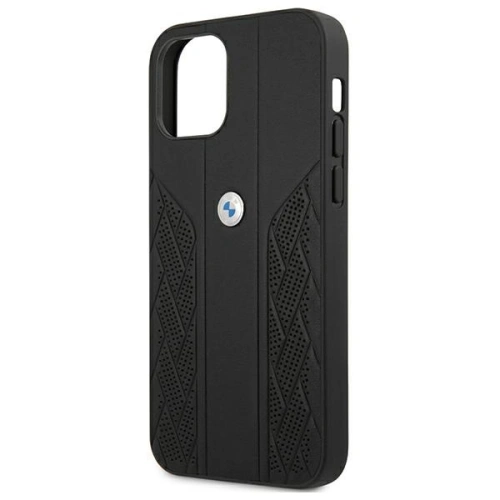 Kup Case BMW BMHCP12SRSPPK Apple iPhone 12 mini schwarz/schwarz Hardcase Leder Curve Perforate - BMW096BLK - {ean13} - Sklep Home Screen