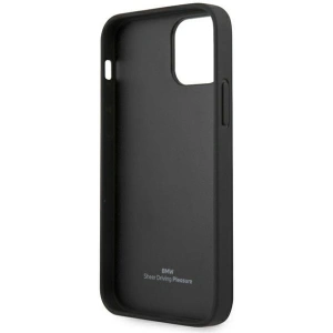 Buy BMW BMHCP12SRSPPK Apple iPhone 12 mini black hardcase Leather Curve Perforate - BMW096BLK - {ean13} - Home Screen Store Europe