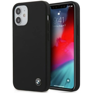 Kup Etui BMW BMHCP12SSILBK Apple iPhone 12 mini czarny/black hardcase Silicone Signature - BMW097BLK - {ean13} - Sklep Home Screen