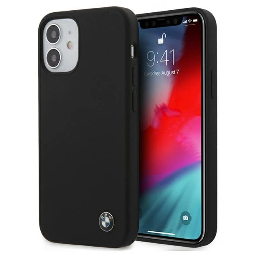 Kup Etui BMW BMHCP12SSILBK Apple iPhone 12 mini černý/black hardcase Silicone Signature - BMW097BLK - {ean13} - Sklep Home Screen