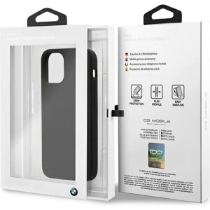 Kup Etui BMW BMHCP12SSILBK Apple iPhone 12 mini czarny/black hardcase Silicone Signature - BMW097BLK - {ean13} - Sklep Home Screen