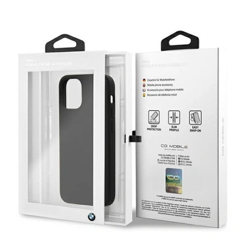 Kup Etui BMW BMHCP12SSILBK Apple iPhone 12 mini černý/black hardcase Silicone Signature - BMW097BLK - {ean13} - Sklep Home Screen