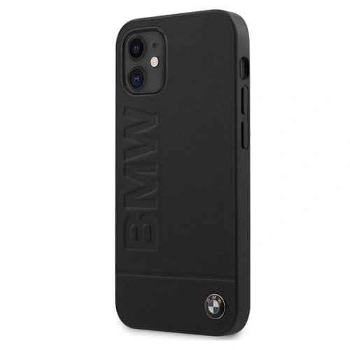 Kup Case BMW BMHCP12SSLLBK Apple iPhone 12 mini schwarz/schwarz Hardcase Signature Logo Imprint - BMW099BLK - {ean13} - Sklep Home Screen