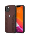 Etui BMW BMHCP13MRSPPR Apple iPhone 13 piros/red hardcase Leather Curve Perforate