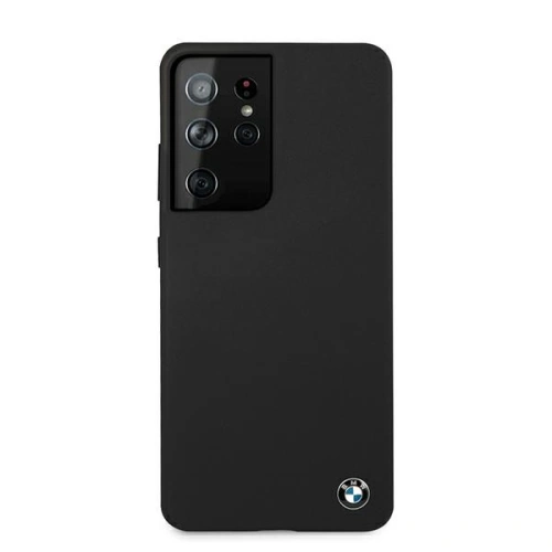 Buy BMW BMHCS21LSILBK Samsung Galaxy S21 Ultra black hardcase Silicone Signature - BMW107BLK - {ean13} - Home Screen Store Europe