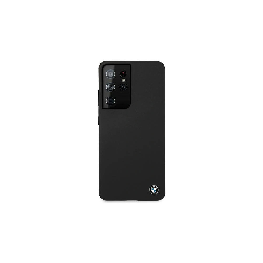 Etui BMW BMHCS21LSILBK Samsung Galaxy S21 Ultra czarny/black hardcase Silicone Signature