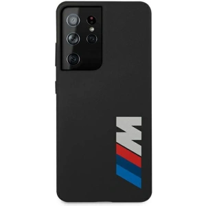 Buy BMW BMHCS21LMSLBLBK Samsung Galaxy S21 Ultra black hardcase Silicone Signature Logo - BMW106BLK - {ean13} - Home Screen Store Europe