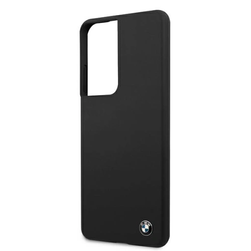 Buy BMW BMHCS21LSILBK Samsung Galaxy S21 Ultra black hardcase Silicone Signature - BMW107BLK - {ean13} - Home Screen Store Europe