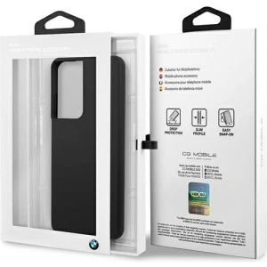 Buy BMW BMHCS21LSILBK Samsung Galaxy S21 Ultra black hardcase Silicone Signature - BMW107BLK - {ean13} - Home Screen Store Europe