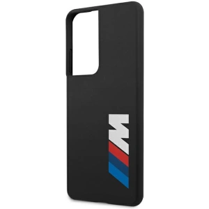 Buy BMW BMHCS21LMSLBLBK Samsung Galaxy S21 Ultra black hardcase Silicone Signature Logo - BMW106BLK - {ean13} - Home Screen Store Europe
