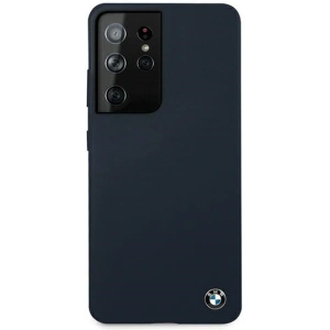 Buy BMW BMHCS21LSILNA Samsung Galaxy S21 Ultra navy hardcase Silicone Signature - BMW108NAV - {ean13} - Home Screen Store Europe