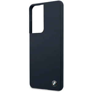 Buy BMW BMHCS21LSILNA Samsung Galaxy S21 Ultra navy hardcase Silicone Signature - BMW108NAV - {ean13} - Home Screen Store Europe