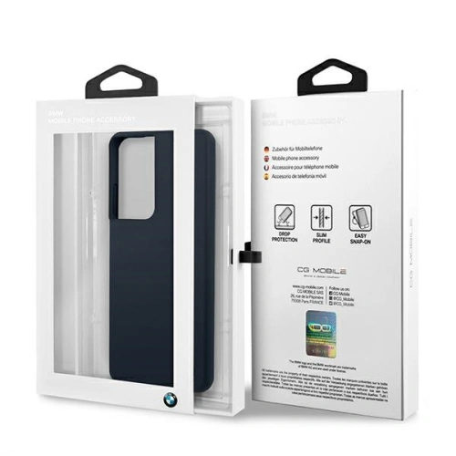 Kup Etui BMW BMHCS21LSILNA Samsung Galaxy S21 Ultra tengerészkék/hardcase Silicone Signature - BMW108NAV - {ean13} - Sklep Home Screen