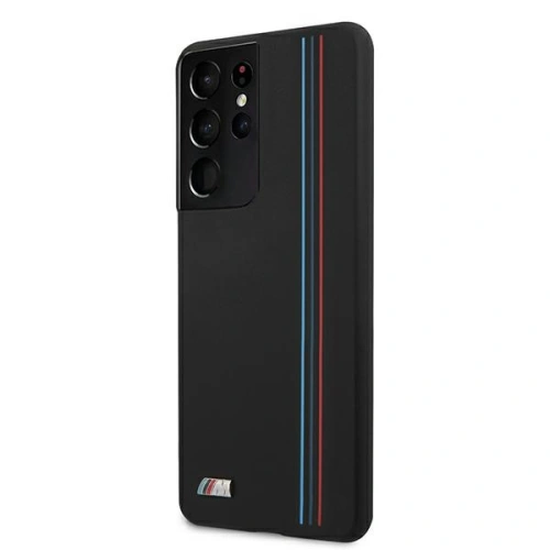 Kup Case BMW BMHCS21LSIVTBK Samsung Galaxy S21 Ultra schwarz/schwarz Silikon Streifen M Kollektion - BMW109BLK - {ean13} - Sklep Home Screen
