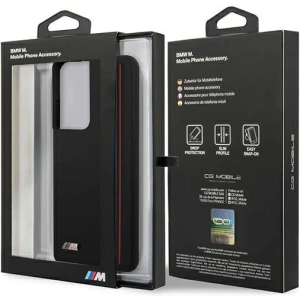 Etui BMW BMHCS21LSIVTBK Samsung Galaxy S21 Ultra czarny/black Silicone Stripes M Collection