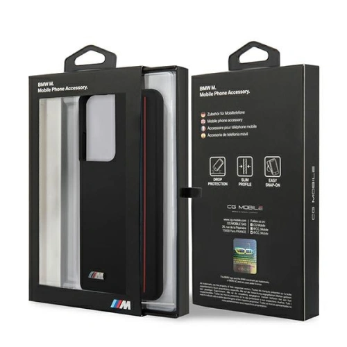 Kup Case BMW BMHCS21LSIVTBK Samsung Galaxy S21 Ultra schwarz/schwarz Silikon Streifen M Kollektion - BMW109BLK - {ean13} - Sklep Home Screen