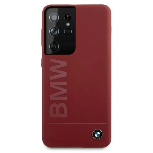 Kup Etui BMW BMHCS21LSLBLRE Samsung Galaxy S21 Ultra piros/red hardcase Silicone Signature Logo - BMW111RED - {ean13} - Sklep Home Screen