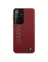 BMW BMHCS21LSLBLRE Samsung Galaxy S21 Ultra red hardcase Silicone Signature Logo