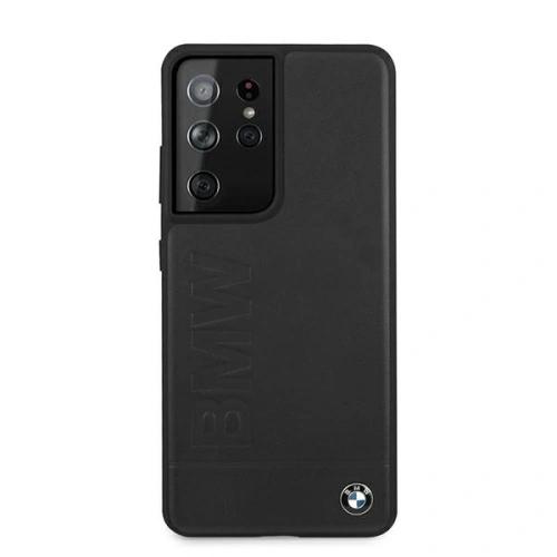 Kup Case BMW BMHCS21LSLLBK Samsung Galaxy S21 Ultra schwarz/hardcase Signature Logo Imprint - BMW112BLK - {ean13} - Sklep Home Screen