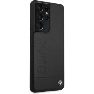 Buy BMW BMHCS21LSLLBK Samsung Galaxy S21 Ultra black hardcase Signature Logo Imprint - BMW112BLK - {ean13} - Home Screen Store Europe