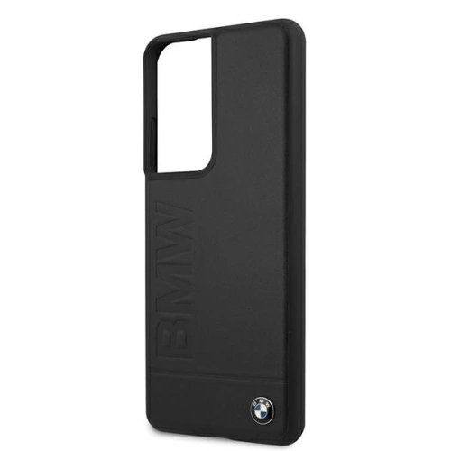 Kup Case BMW BMHCS21LSLLBK Samsung Galaxy S21 Ultra schwarz/hardcase Signature Logo Imprint - BMW112BLK - {ean13} - Sklep Home Screen