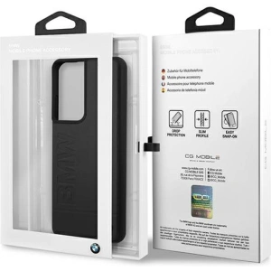 Buy BMW BMHCS21LSLLBK Samsung Galaxy S21 Ultra black hardcase Signature Logo Imprint - BMW112BLK - {ean13} - Home Screen Store Europe