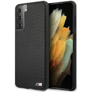 Kup Etui BMW BMHCS21MCABBK Samsung Galaxy S21+ Plus czarny/black hardcase M Collection PU Carbon - BMW114BLK - {ean13} - Sklep Home Screen