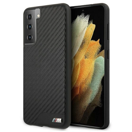 Kup Etui BMW BMHCS21MCABBK Samsung Galaxy S21+ Plus czarny/black hardcase M Collection PU Carbon - BMW114BLK - {ean13} - Sklep Home Screen