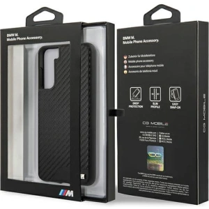Kup Etui BMW BMHCS21MCABBK Samsung Galaxy S21+ Plus czarny/black hardcase M Collection PU Carbon - BMW114BLK - {ean13} - Sklep Home Screen
