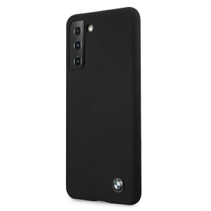 Case BMW BMHCS21MSILBK Samsung Galaxy S21+ Plus schwarz/hardcase Silikon Signature
