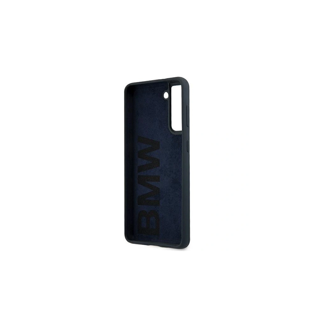Etui BMW BMHCS21MSILNA Samsung Galaxy S21+ Plus granatowy/navy hardcase Silicone Signature
