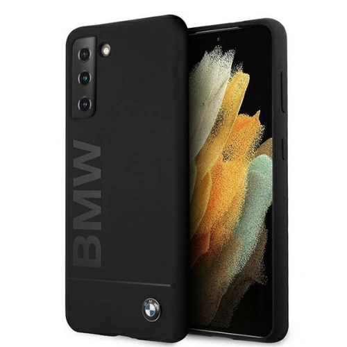Kup Case BMW BMHCS21MSLBLBK Samsung Galaxy S21+ Plus schwarz/hardcase Silikon M Collection Big Logo - BMW120BLK - {ean13} - Sklep Home Screen