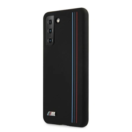 Kup Case BMW BMHCS21MSIVTBK Samsung Galaxy S21+ Plus schwarz/schwarz Silikon Streifen M Kollektion - BMW119BLK - {ean13} - Sklep Home Screen