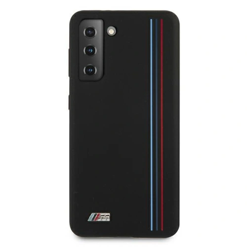 Kup Etui BMW BMHCS21MSIVTBK Samsung Galaxy S21+ Plus černý/black Silicone Stripes M Collection - BMW119BLK - {ean13} - Sklep Home Screen