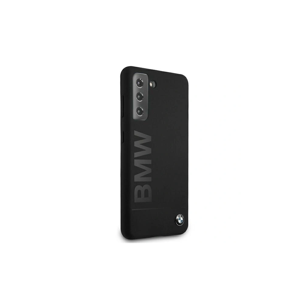 Etui BMW BMHCS21MSLBLBK Samsung Galaxy S21+ Plus czarny/black hardcase Silicone M Collection Big Logo