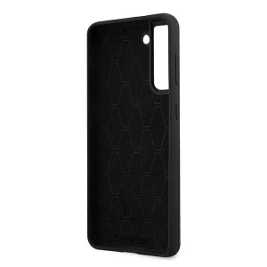 Buy BMW BMHCS21MSIVTBK Samsung Galaxy S21+ Plus black Silicone Stripes M Collection - BMW119BLK - {ean13} - Home Screen Store Europe