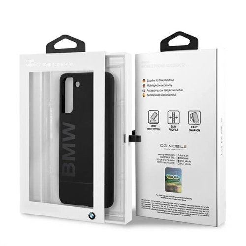 Kup Case BMW BMHCS21MSLBLBK Samsung Galaxy S21+ Plus schwarz/hardcase Silikon M Collection Big Logo - BMW120BLK - {ean13} - Sklep Home Screen
