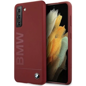 Kup Etui BMW BMHCS21MSLBLRE Samsung Galaxy S21+ Plus czerwony/red hardcase Silicone Signature Logo - BMW121RED - {ean13} - Sklep Home Screen