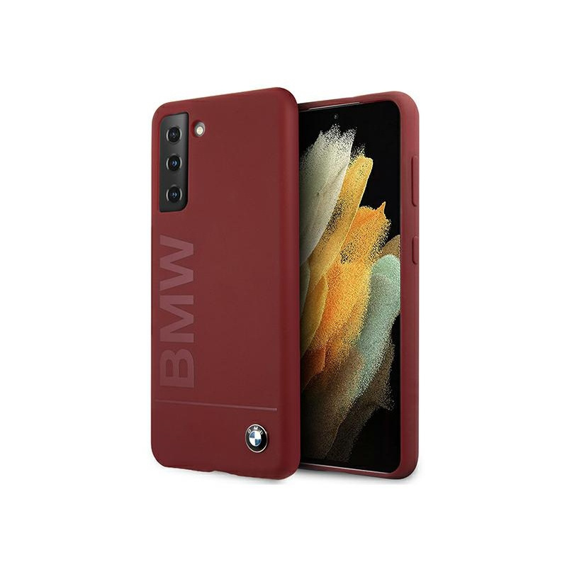 Buy BMW BMHCS21MSLBLRE Samsung Galaxy S21+ Plus red hardcase Silicone Signature Logo - 3700740497425 - BMW121RED - Homescreen.pl