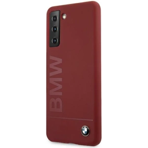 Kup Etui BMW BMHCS21MSLBLRE Samsung Galaxy S21+ Plus czerwony/red hardcase Silicone Signature Logo - BMW121RED - {ean13} - Sklep Home Screen