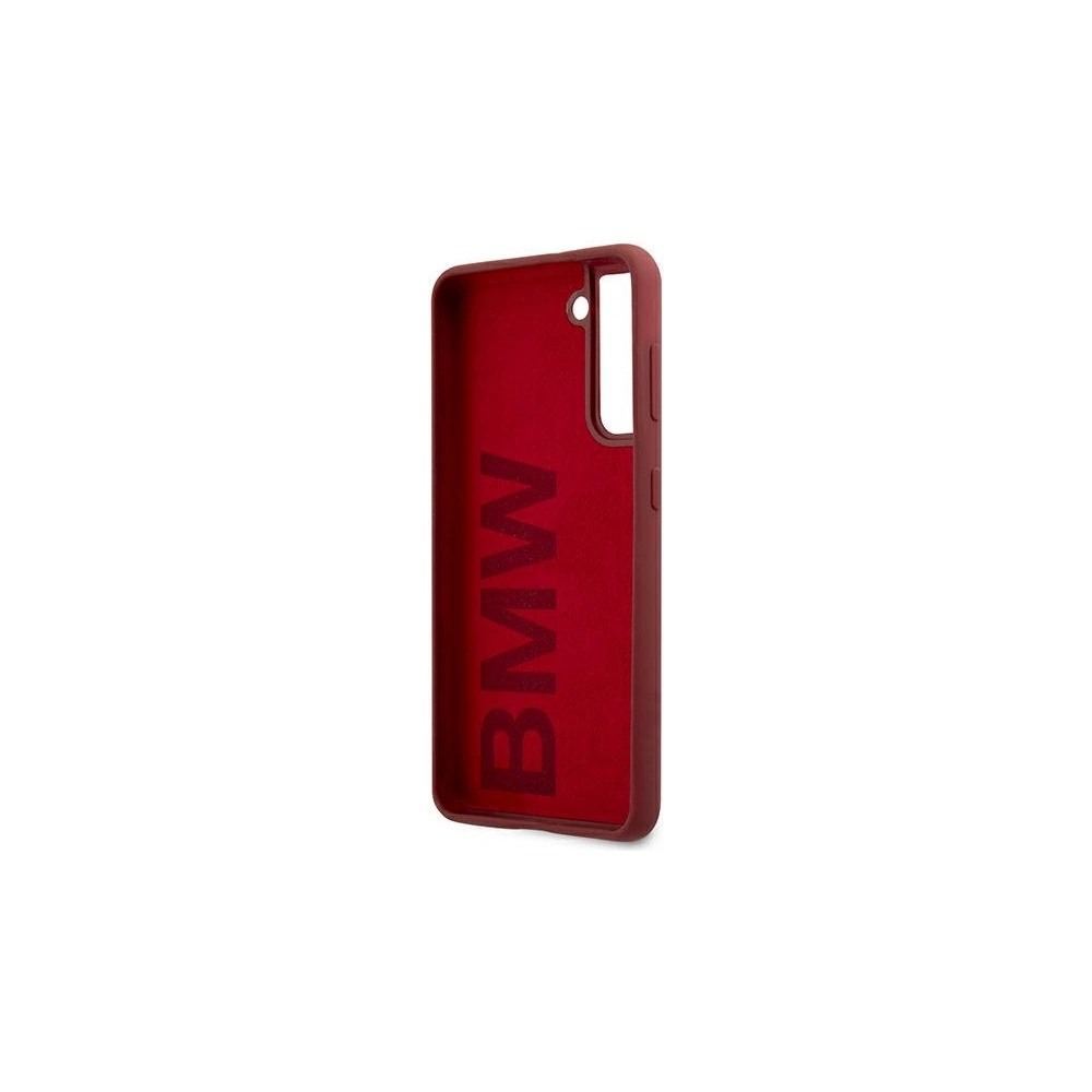 Etui BMW BMHCS21MSLBLRE Samsung Galaxy S21+ Plus czerwony/red hardcase Silicone Signature Logo