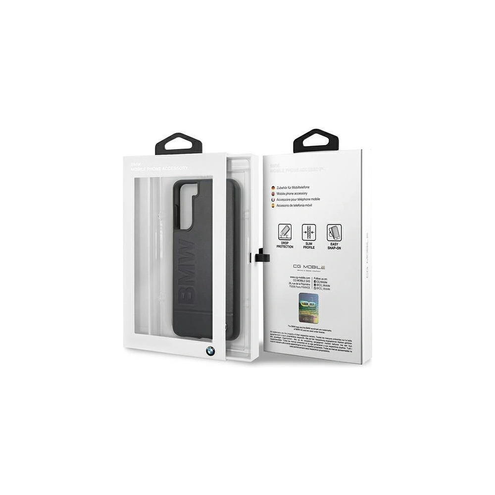 Etui BMW BMHCS21MSLLNA Samsung Galaxy S21+ Plus granatowy/navy hardcase Signature Logo Imprint